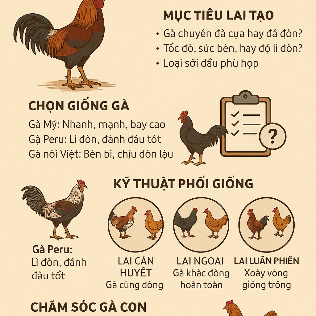 phoi giong ga