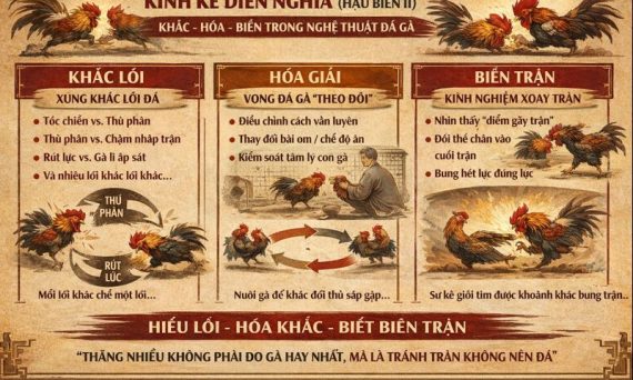 Luận Khắc Lối Và Biến Trận Trong Nghệ Thuật Đá Gà 7 Kinh nghiem da ga co dien