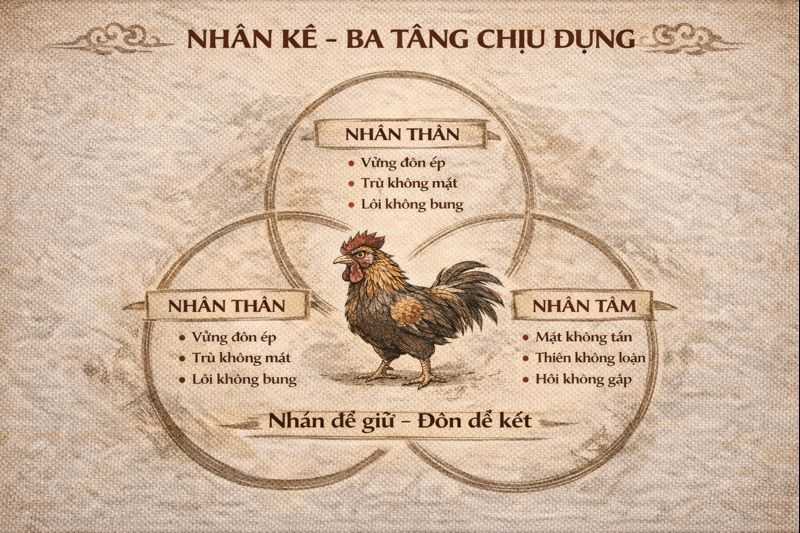LUẬN NHẪN KÊ – THẮNG Ở SỰ CHỊU ĐỰNG, KHÔNG Ở SỰ NÓNG VỘI 3 Rooster and the three levels
