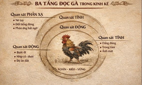 ĐỌC GÀ – LUẬN THẾ – HIỂU MỆNH 1 rooster observation