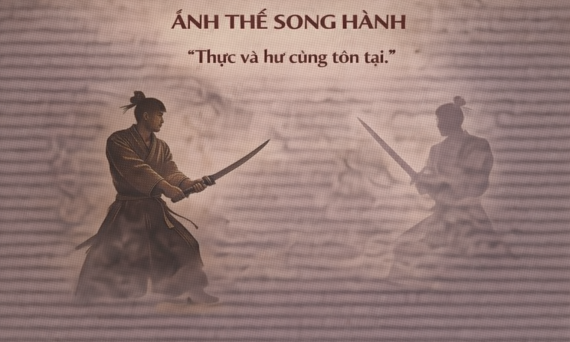 ẢNH THẾ SONG HÀNH – KHI THỰC VÀ HƯ CÙNG TỒN TẠI 1 Dual warriors in misty stance