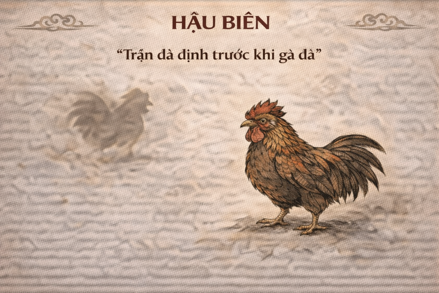 Ga trong truoc tran dau