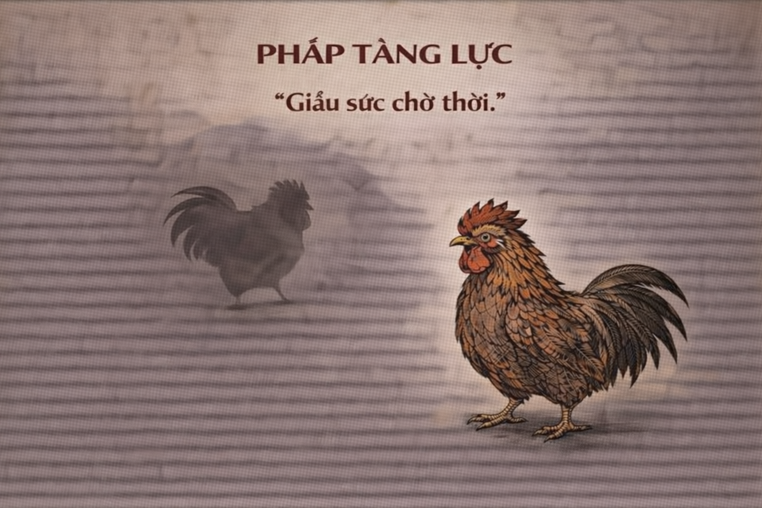 PHÁP TÀNG LỰC – NGHỆ THUẬT GIẤU SỨC CHỜ THỜI 3 PHAP TANG LUC
