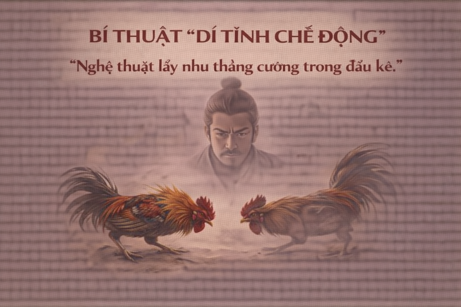 Bí Thuật “Dĩ Tĩnh Chế Động” – Nghệ Thuật Lấy Nhu Thắng Cương Trong Đấu Kê 3 Bi Thuat Di Tinh Che Dong