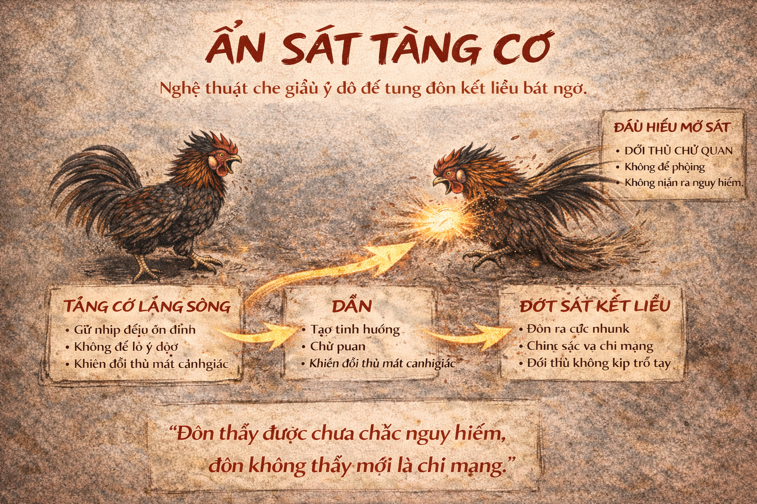 Ẩn Sát Tàng Cơ – Nghệ Thuật Che Giấu Ý Đồ Để Tung Đòn Kết Liễu Bất Ngờ 3 An Sat Tang Co