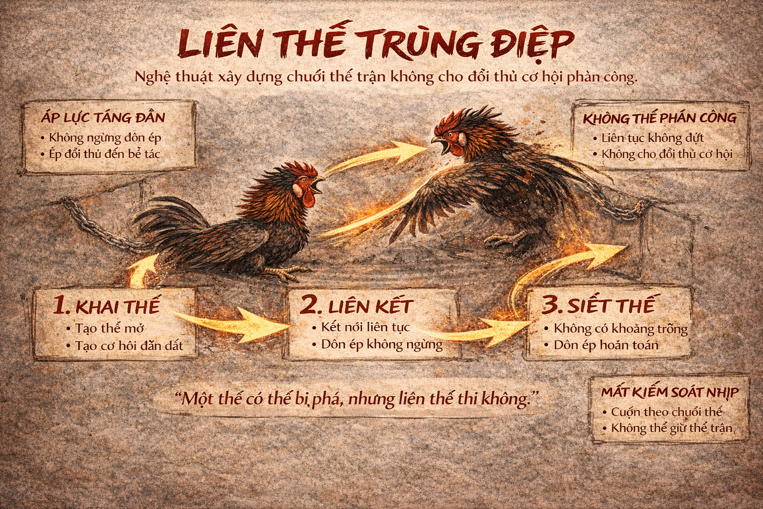 Liên Thế Trùng Điệp – Nghệ Thuật Xây Dựng Chuỗi Thế Trận 3 Lien The Trung Diep