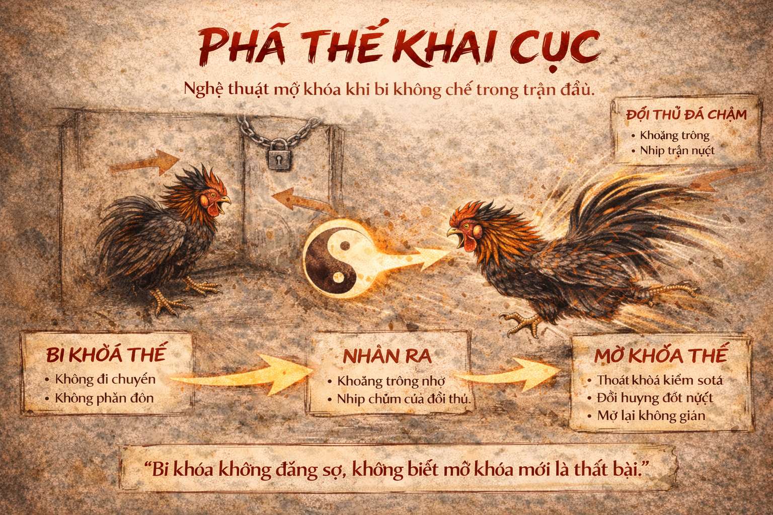 Phá Thế Khai Cục – Nghệ Thuật Mở Khóa Khi Bị Khống Chế 3 Pha The Khai Cuc