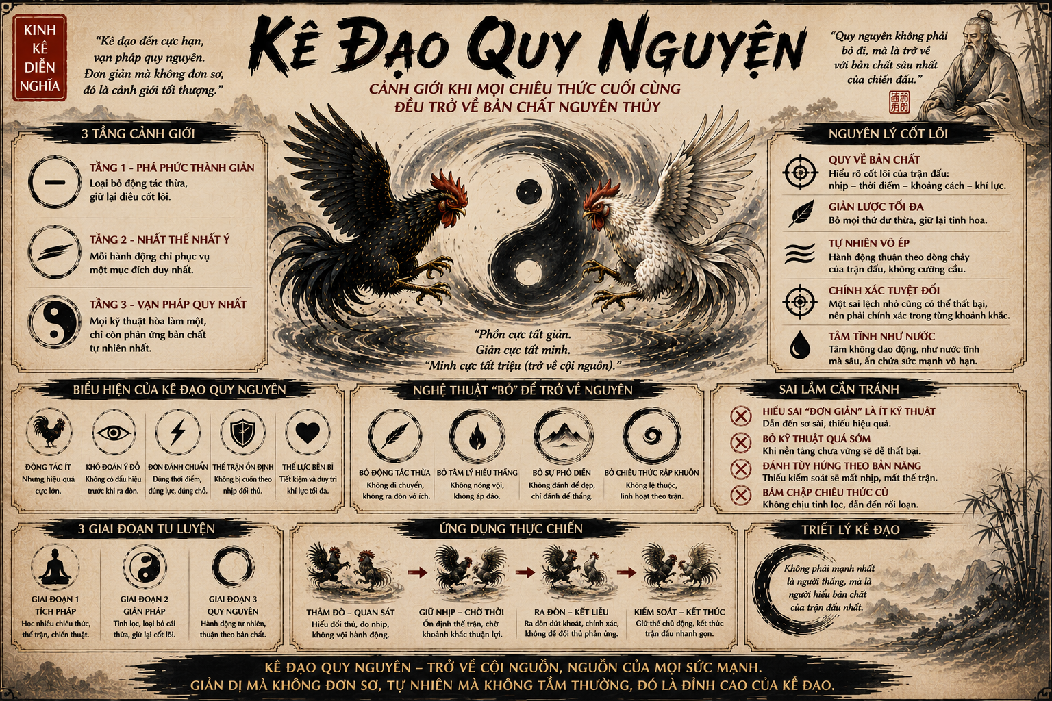 Kê Đạo Quy Nguyên – Mọi Chiêu Thức Cuối Cùng Đều Trở Về Bản Chất Nguyên Thủy 1 Ke Dao Quy Nguyen