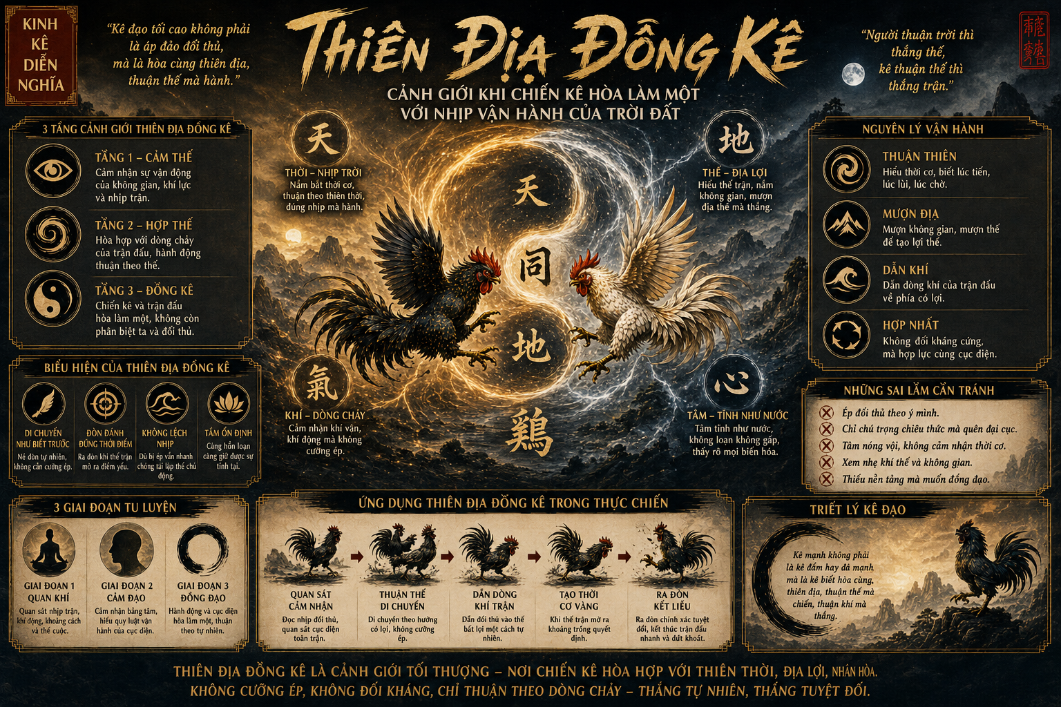 Thiên Địa Đồng Kê – Chiến Kê Hòa Làm Một Với Nhịp Vận Hành Của Trời Đất 1 Thien Dia Dong Ke