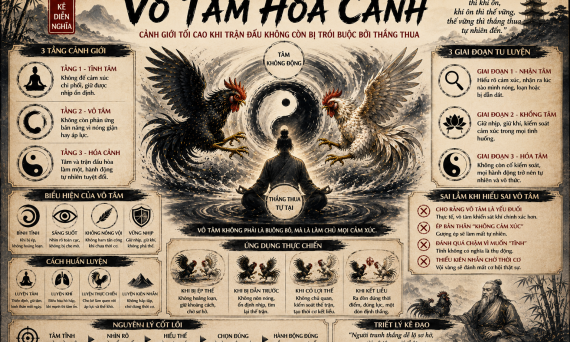 Vô Tâm Hóa Cảnh – Cảnh Giới Tối Cao Của Trận Đá Gà 3 Vo Tam Hoa Canh