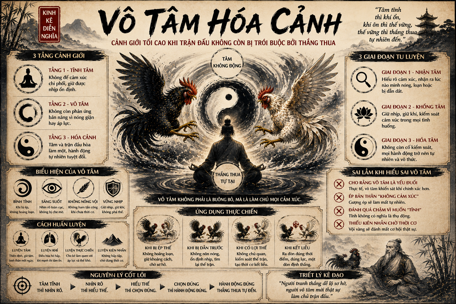 Vô Tâm Hóa Cảnh – Cảnh Giới Tối Cao Của Trận Đá Gà 1 Vo Tam Hoa Canh